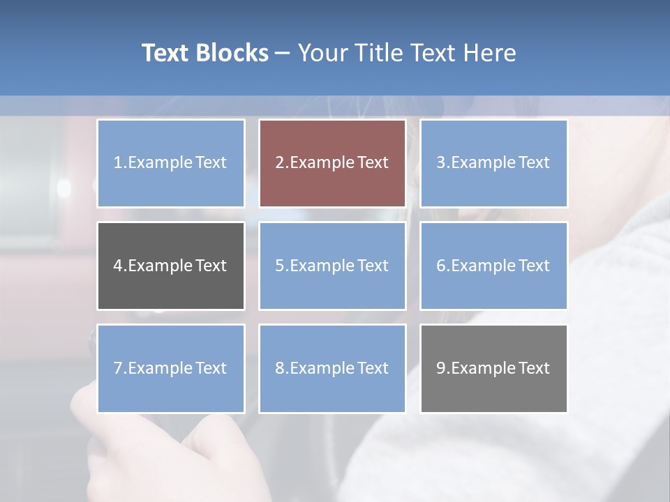 A Girl Is Texting On Her Phone While Driving A Car PowerPoint Template