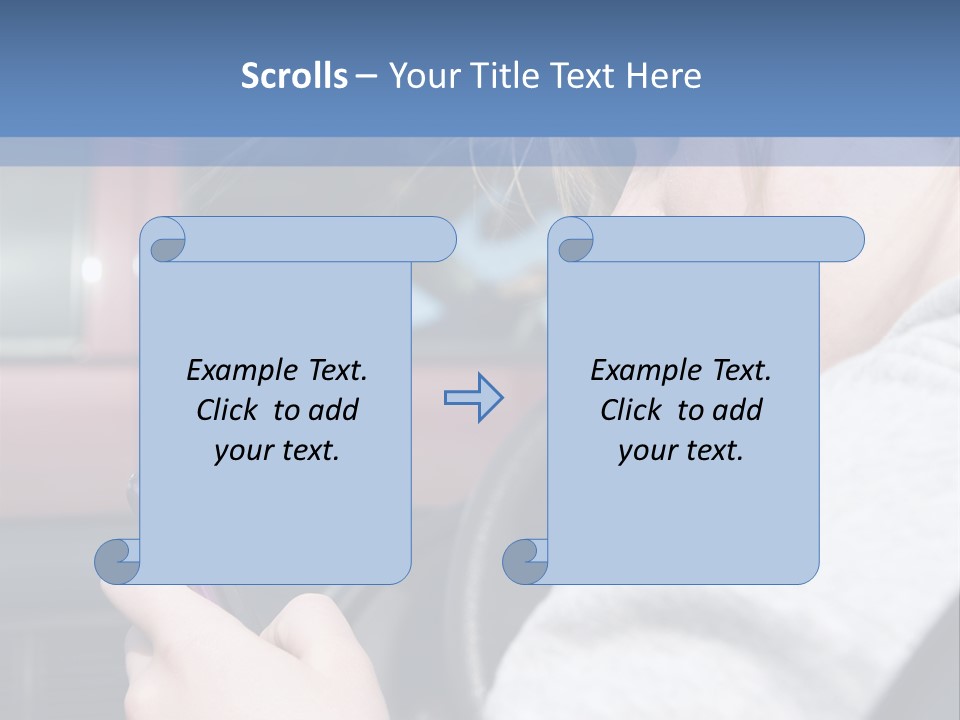 A Girl Is Texting On Her Phone While Driving A Car PowerPoint Template