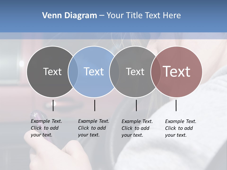 A Girl Is Texting On Her Phone While Driving A Car PowerPoint Template
