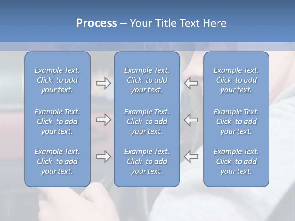 A Girl Is Texting On Her Phone While Driving A Car PowerPoint Template
