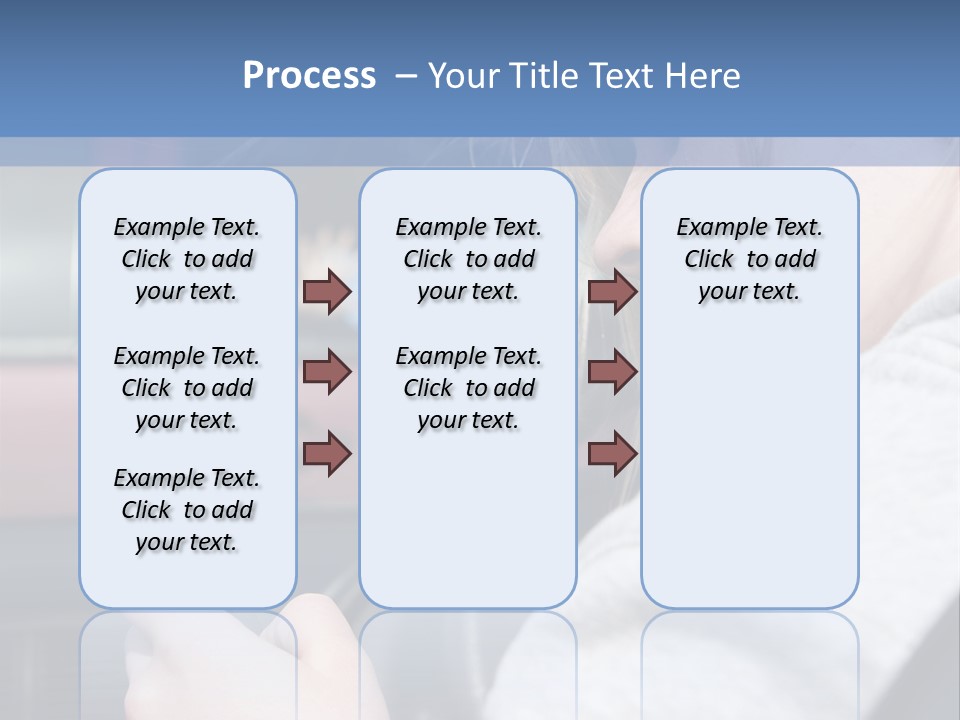 A Girl Is Texting On Her Phone While Driving A Car PowerPoint Template