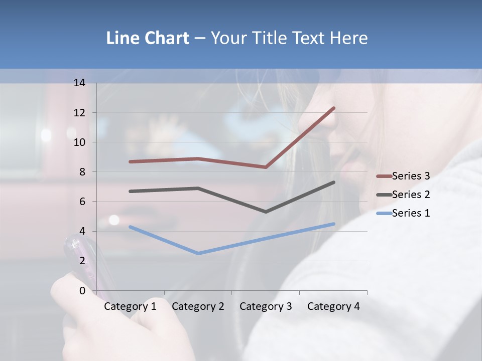 A Girl Is Texting On Her Phone While Driving A Car PowerPoint Template