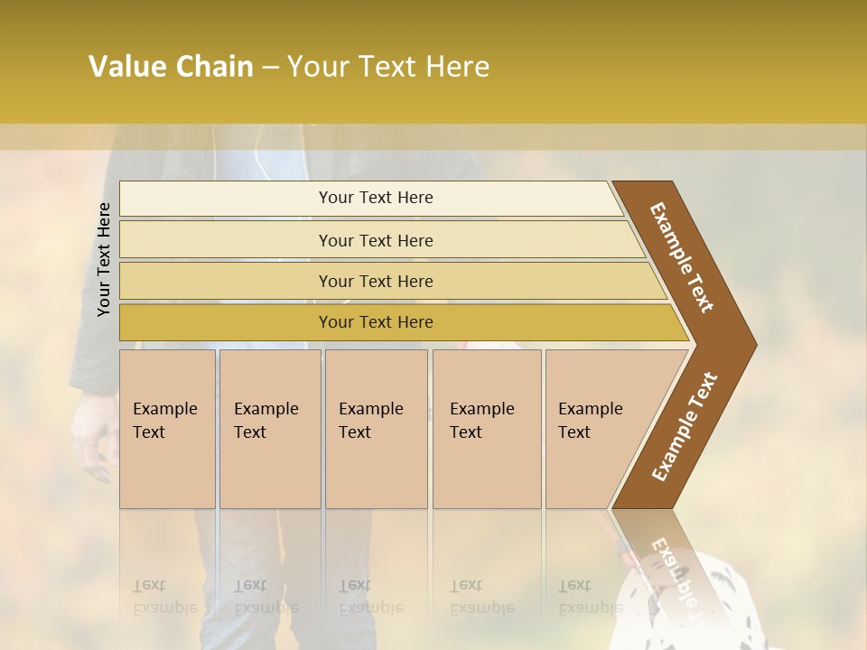 A Man Walking A Dalmatian Dog On A Leash PowerPoint Template