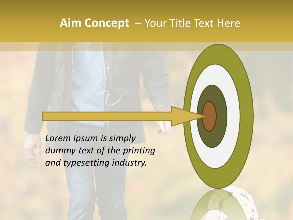 A Man Walking A Dalmatian Dog On A Leash PowerPoint Template