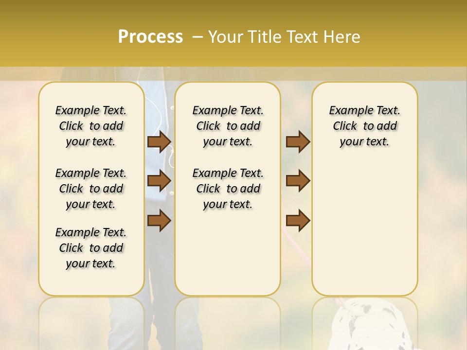 A Man Walking A Dalmatian Dog On A Leash PowerPoint Template