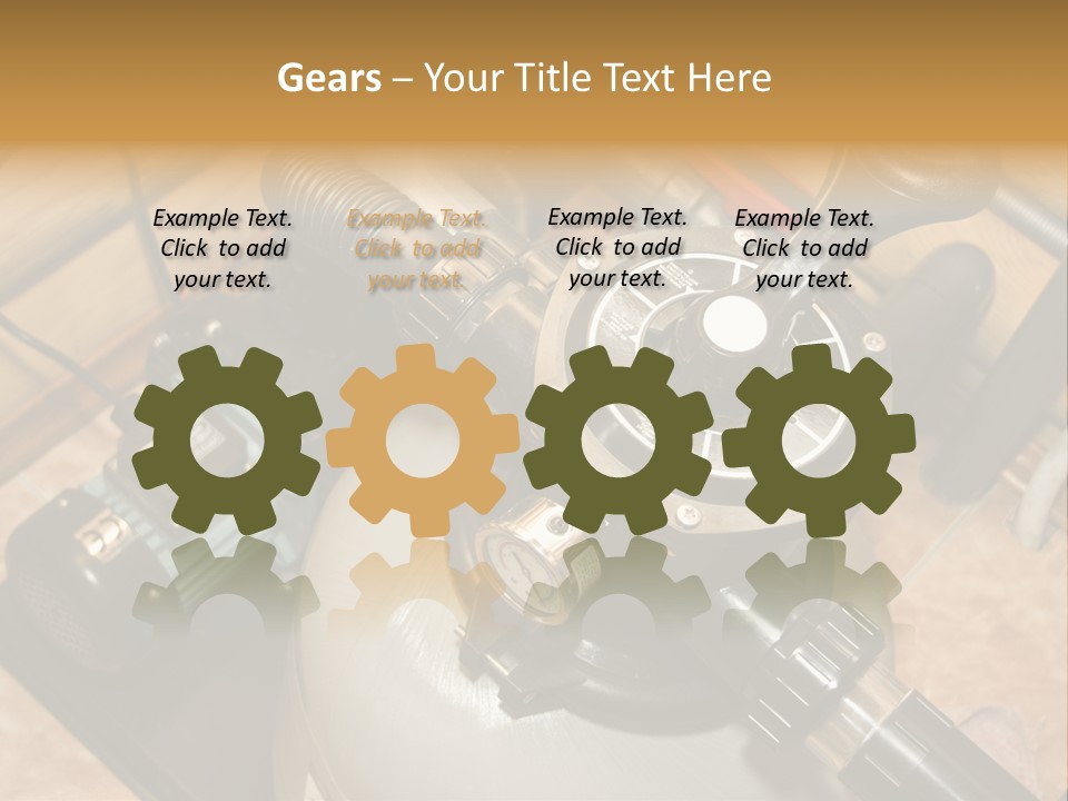 A Power Source With A Wrench On Top Of It PowerPoint Template