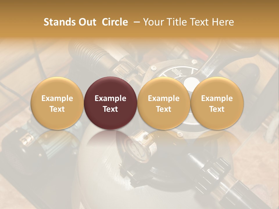 A Power Source With A Wrench On Top Of It PowerPoint Template