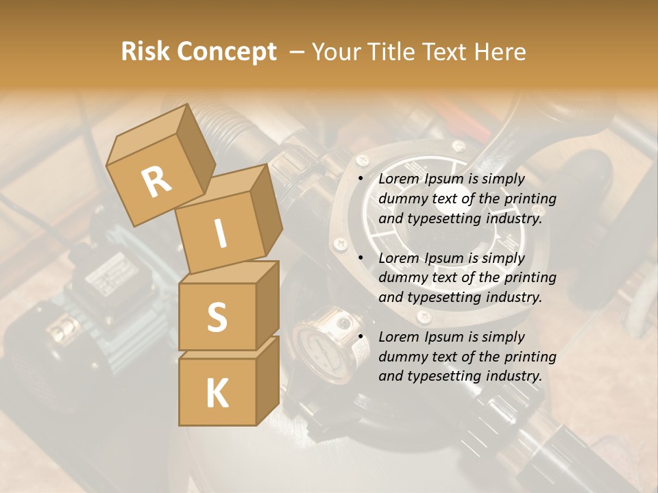 A Power Source With A Wrench On Top Of It PowerPoint Template