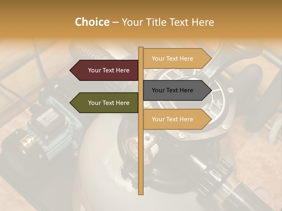 A Power Source With A Wrench On Top Of It PowerPoint Template