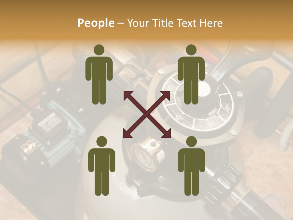 A Power Source With A Wrench On Top Of It PowerPoint Template