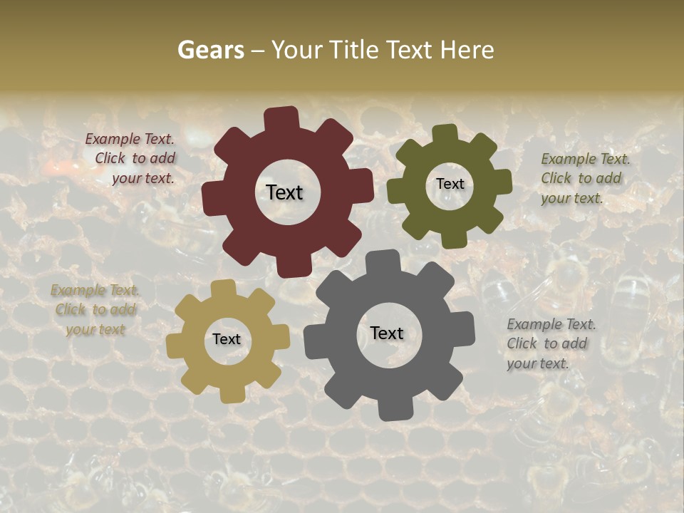 Apiary Moving Background PowerPoint Template