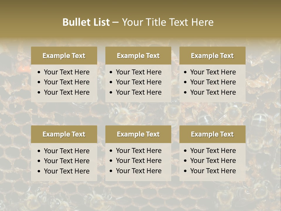 Apiary Moving Background PowerPoint Template