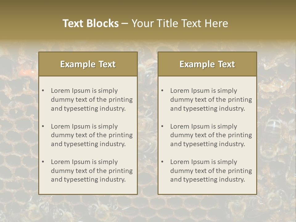 Apiary Moving Background PowerPoint Template