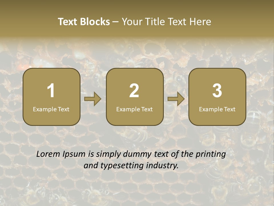 Apiary Moving Background PowerPoint Template