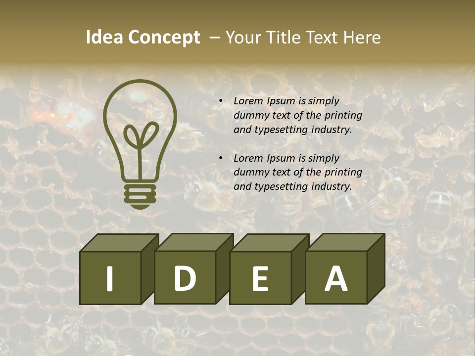 Apiary Moving Background PowerPoint Template