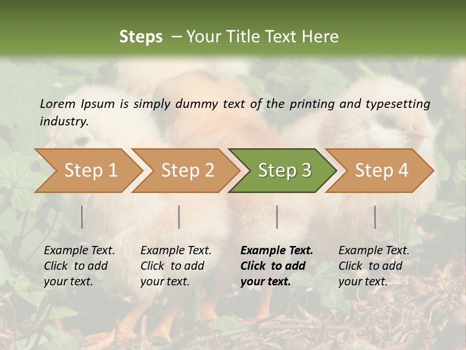 Five Farming Yellow PowerPoint Template