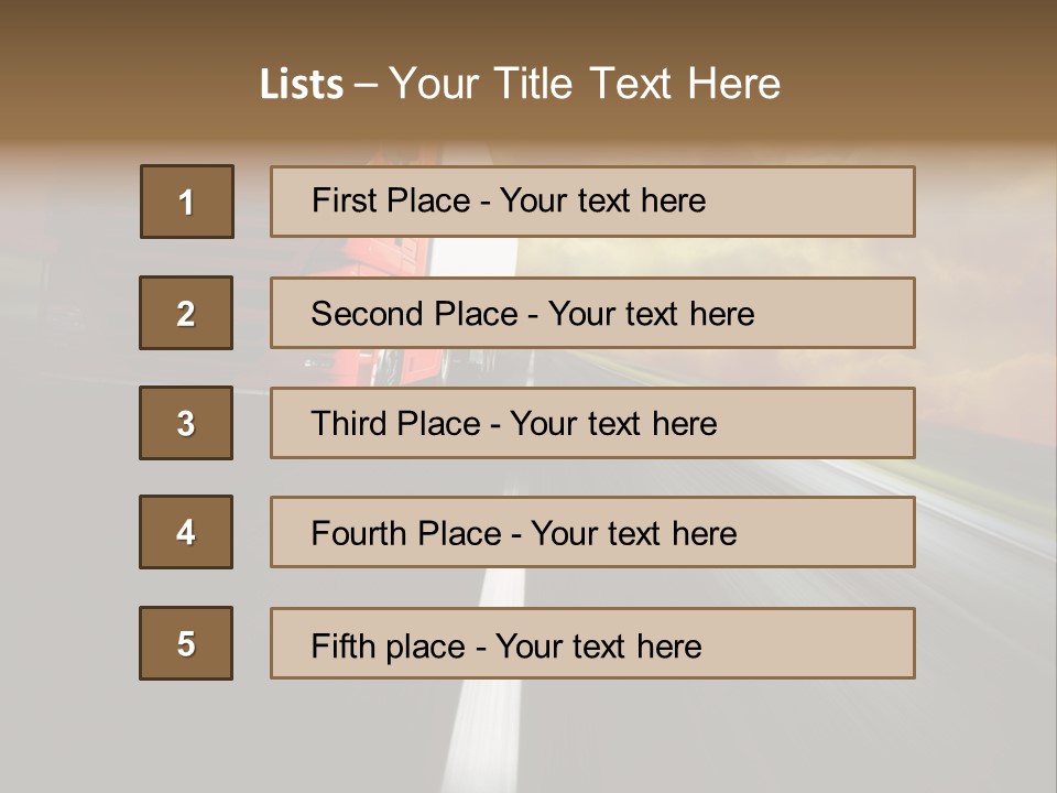 High Line Tilt PowerPoint Template