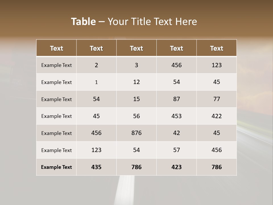 High Line Tilt PowerPoint Template