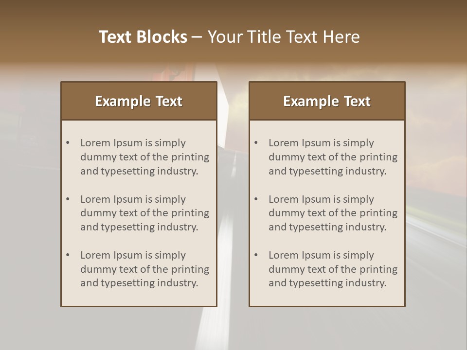 High Line Tilt PowerPoint Template