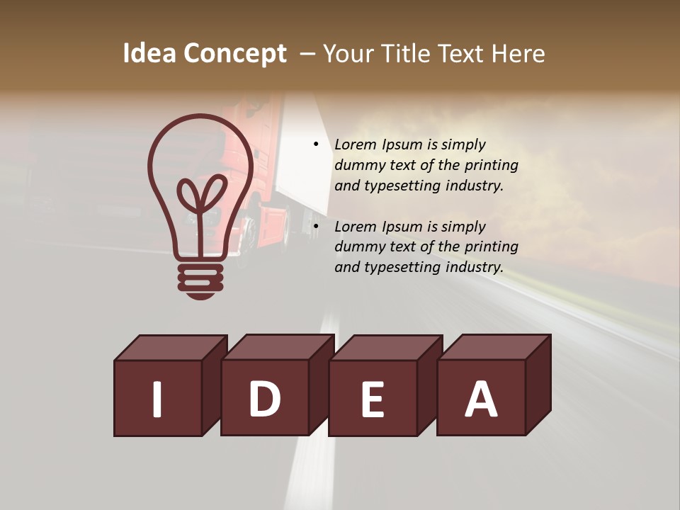 High Line Tilt PowerPoint Template