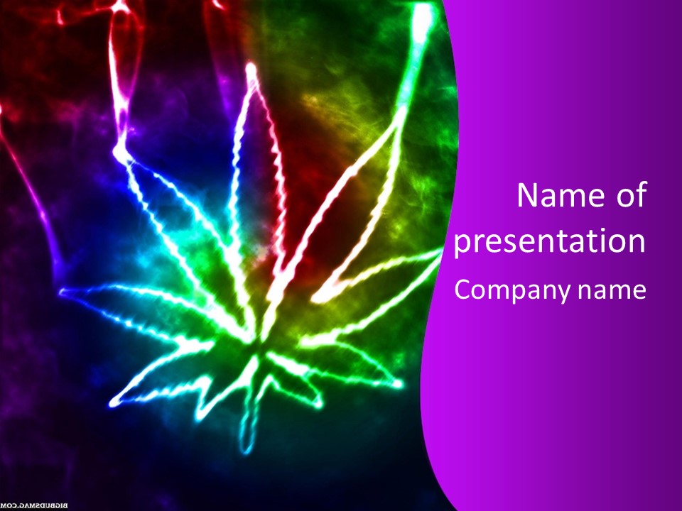 Addiction Plant Nobody PowerPoint Template