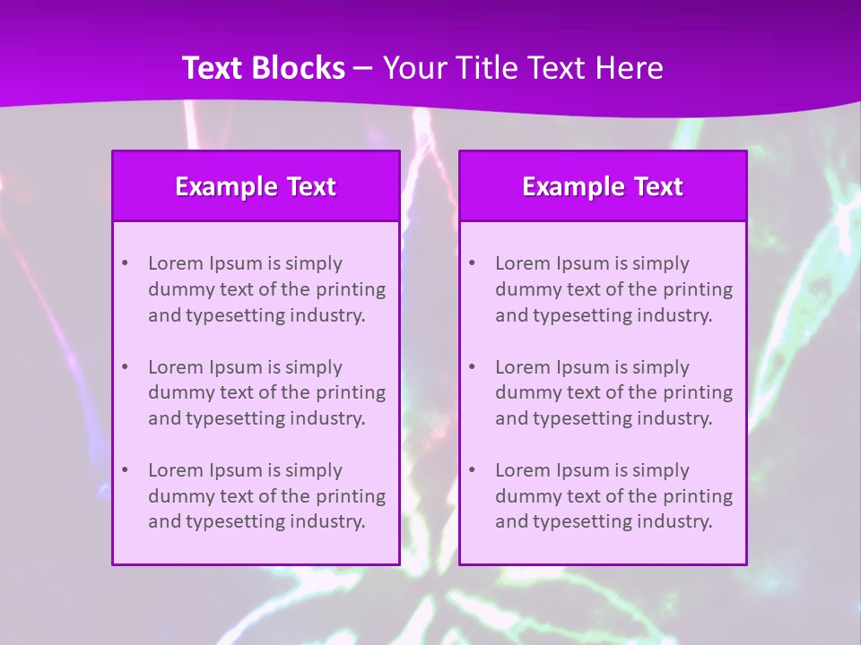 Addiction Plant Nobody PowerPoint Template