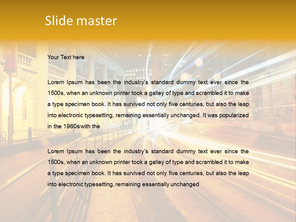 Evening Transport Motion PowerPoint Template