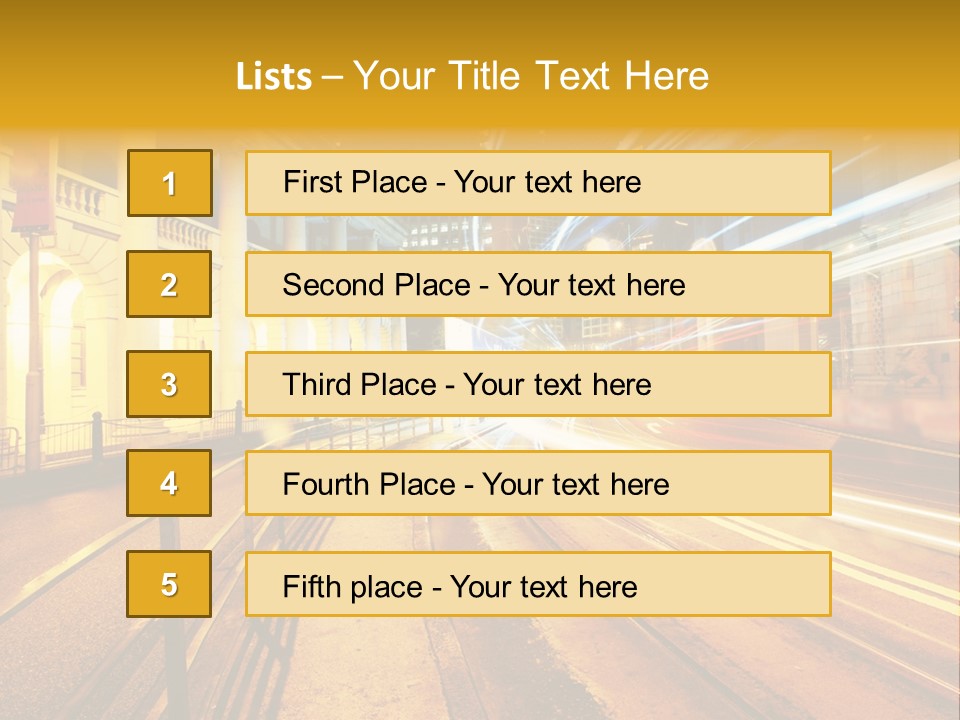 Evening Transport Motion PowerPoint Template