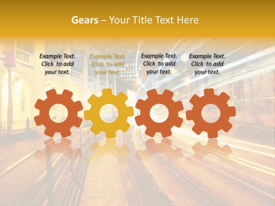 Evening Transport Motion PowerPoint Template