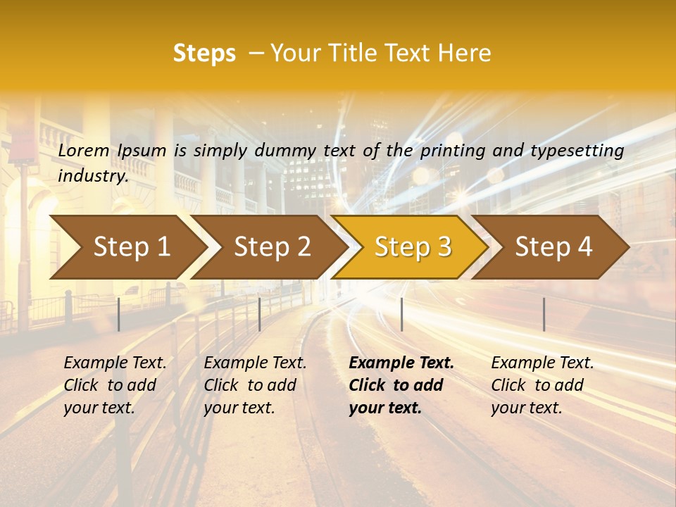 Evening Transport Motion PowerPoint Template