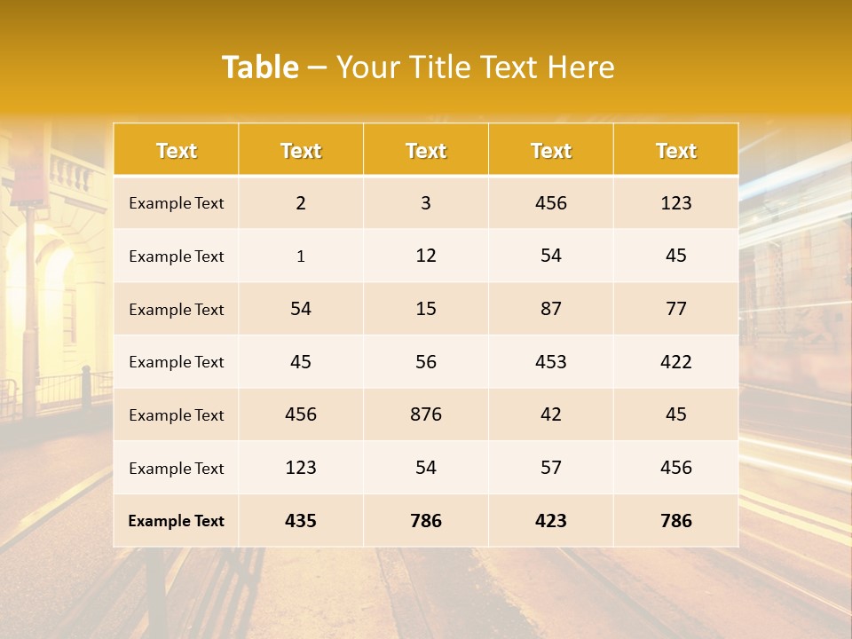 Evening Transport Motion PowerPoint Template
