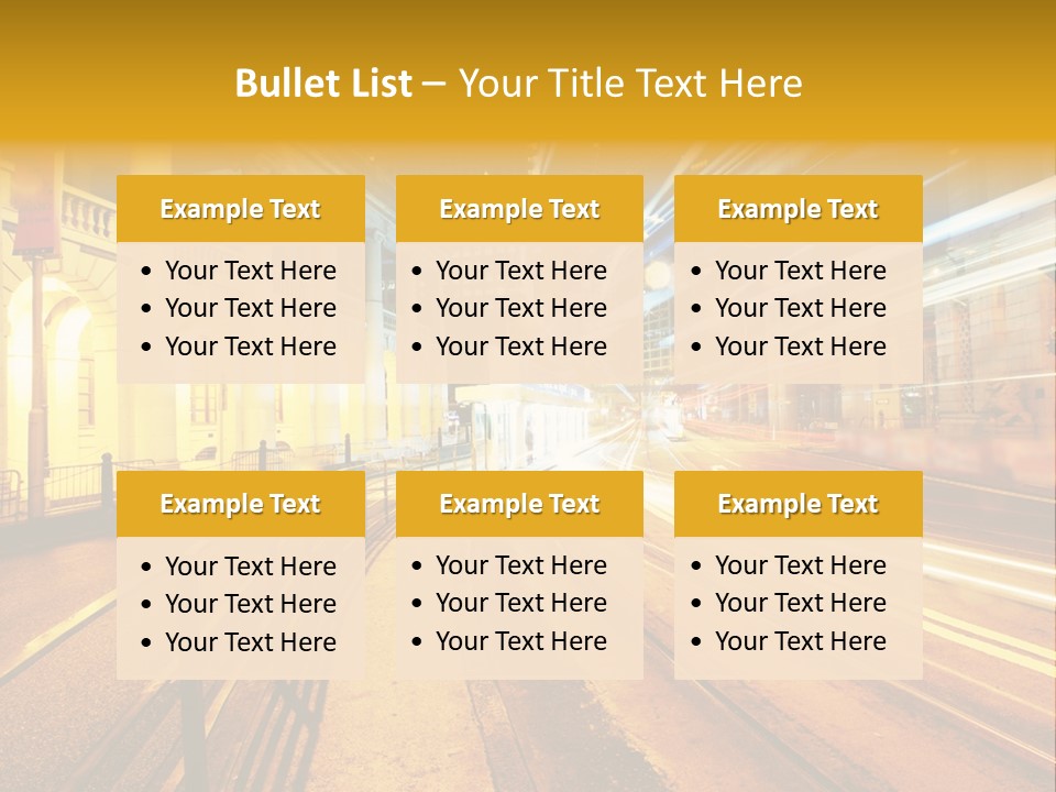 Evening Transport Motion PowerPoint Template