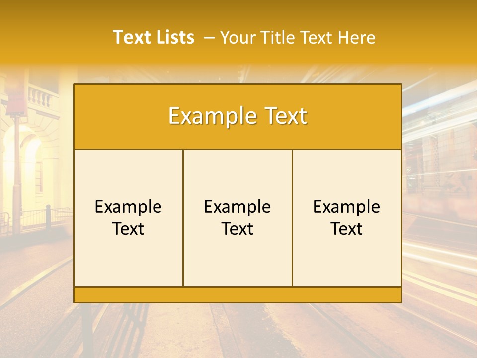 Evening Transport Motion PowerPoint Template