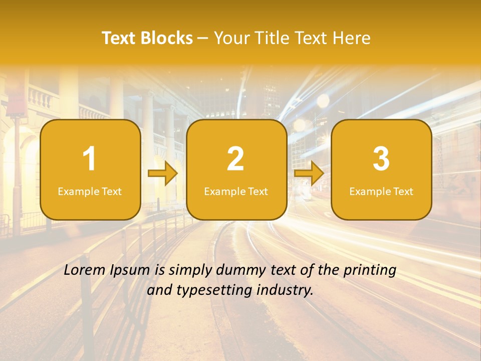 Evening Transport Motion PowerPoint Template