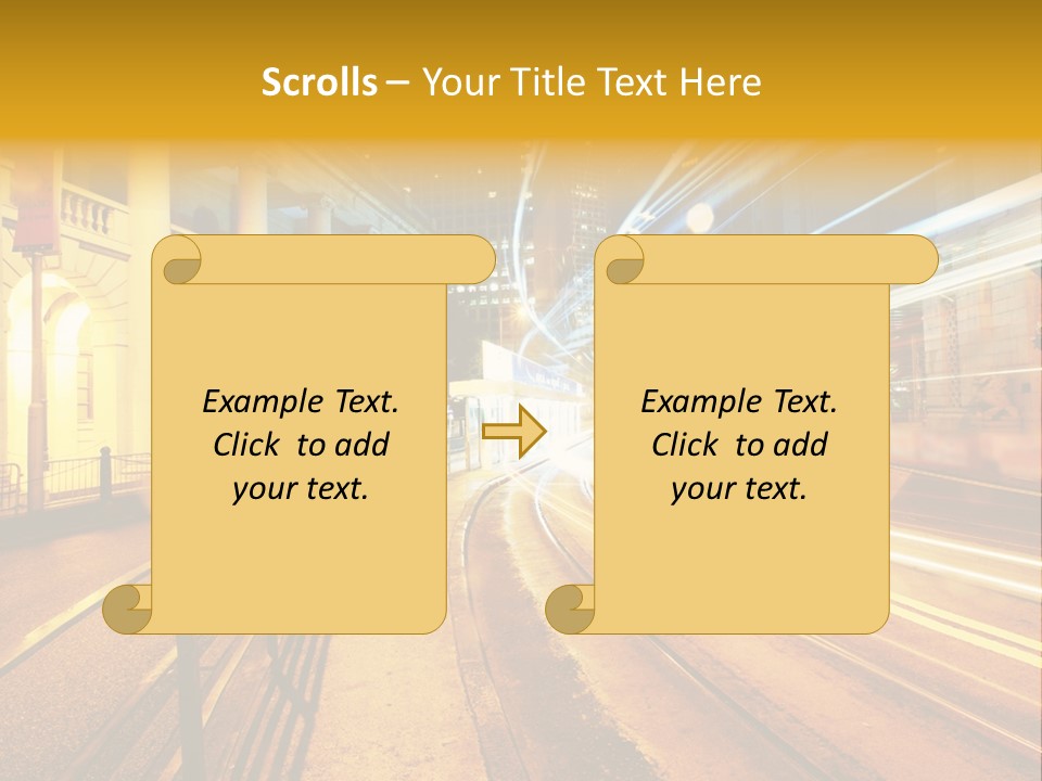 Evening Transport Motion PowerPoint Template