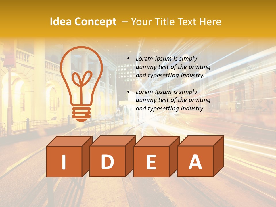 Evening Transport Motion PowerPoint Template