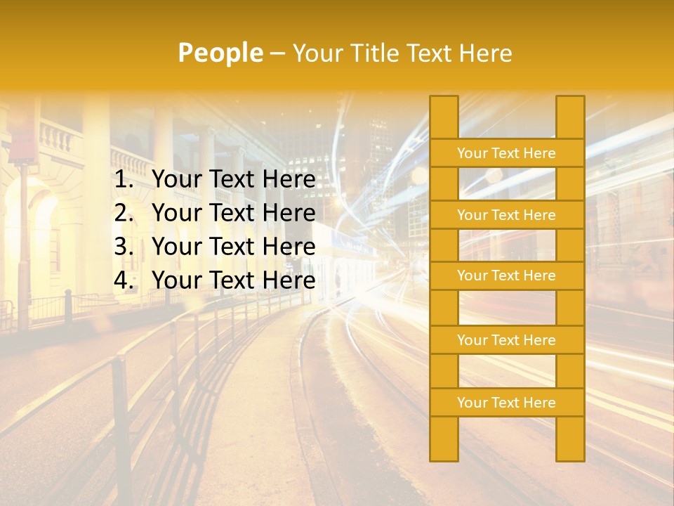 Evening Transport Motion PowerPoint Template