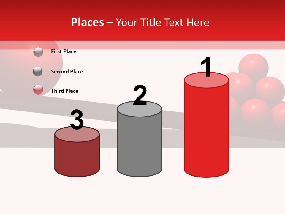 A Red Ball On Top Of A Scale With A Red Ball On Top Of It PowerPoint Template