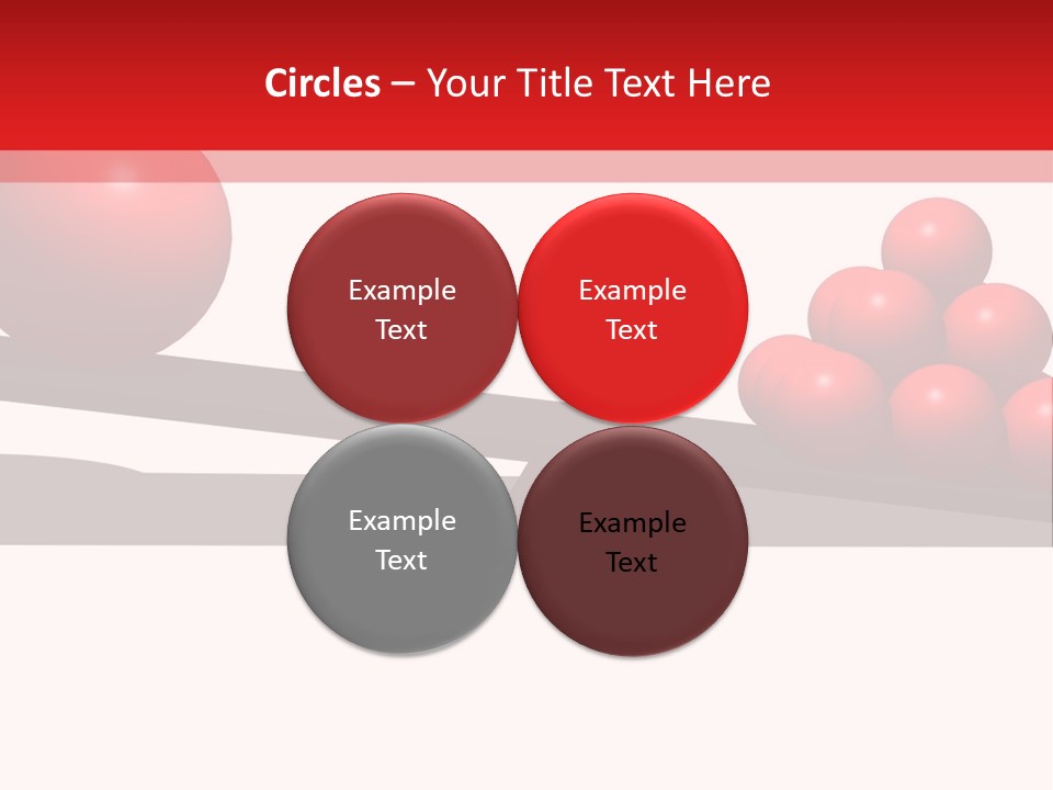A Red Ball On Top Of A Scale With A Red Ball On Top Of It PowerPoint Template