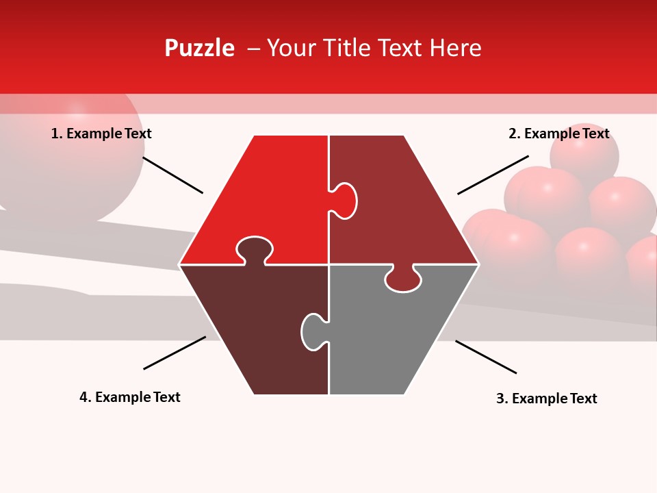 A Red Ball On Top Of A Scale With A Red Ball On Top Of It PowerPoint Template