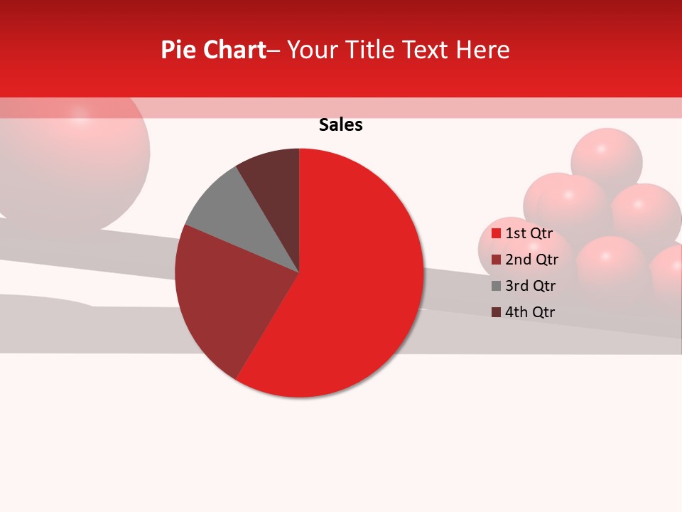 A Red Ball On Top Of A Scale With A Red Ball On Top Of It PowerPoint Template