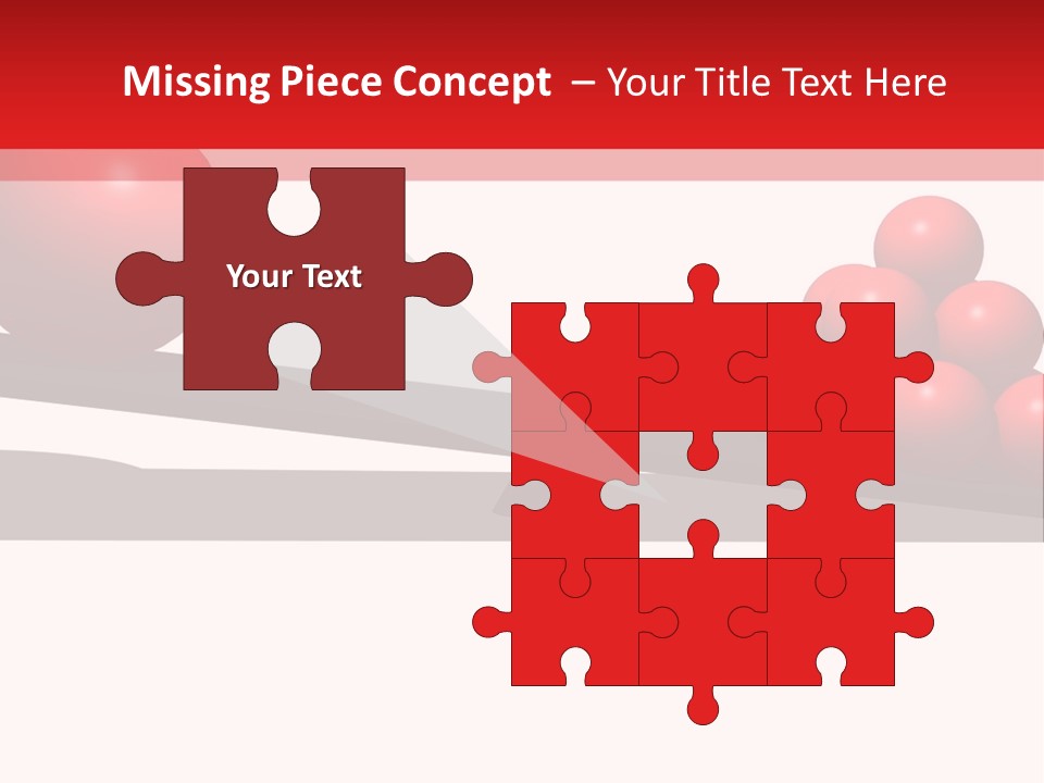 A Red Ball On Top Of A Scale With A Red Ball On Top Of It PowerPoint Template