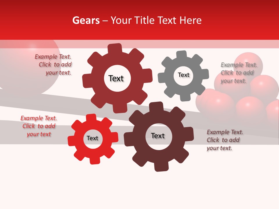 A Red Ball On Top Of A Scale With A Red Ball On Top Of It PowerPoint Template