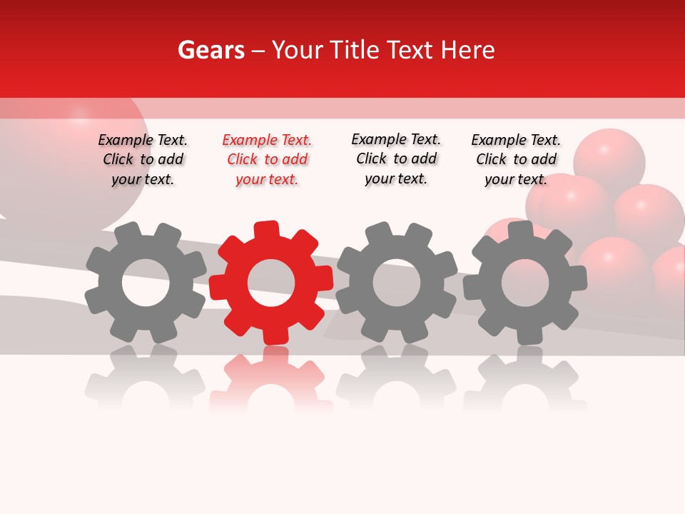 A Red Ball On Top Of A Scale With A Red Ball On Top Of It PowerPoint Template