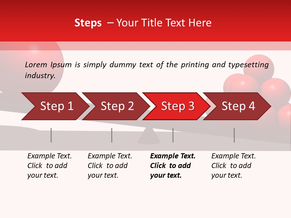 A Red Ball On Top Of A Scale With A Red Ball On Top Of It PowerPoint Template