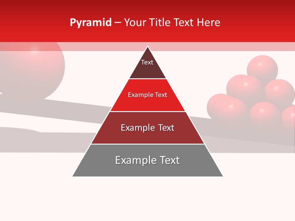 A Red Ball On Top Of A Scale With A Red Ball On Top Of It PowerPoint Template