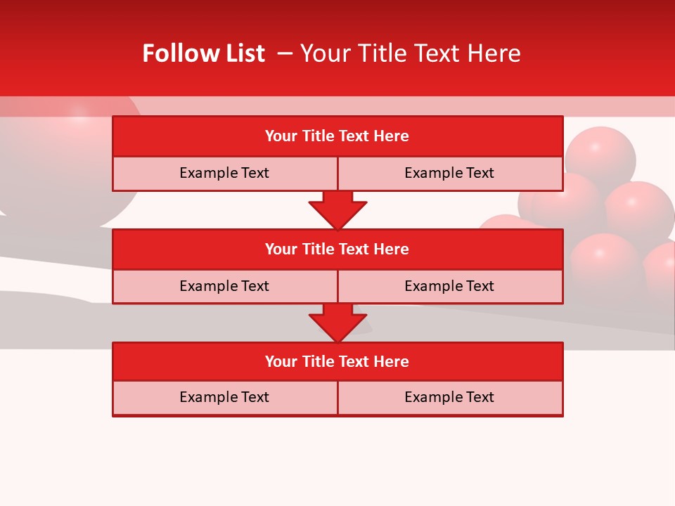 A Red Ball On Top Of A Scale With A Red Ball On Top Of It PowerPoint Template