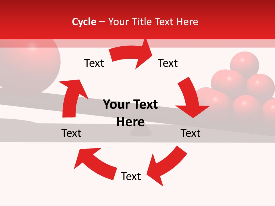 A Red Ball On Top Of A Scale With A Red Ball On Top Of It PowerPoint Template