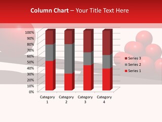 A Red Ball On Top Of A Scale With A Red Ball On Top Of It PowerPoint Template