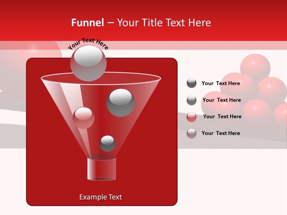 A Red Ball On Top Of A Scale With A Red Ball On Top Of It PowerPoint Template